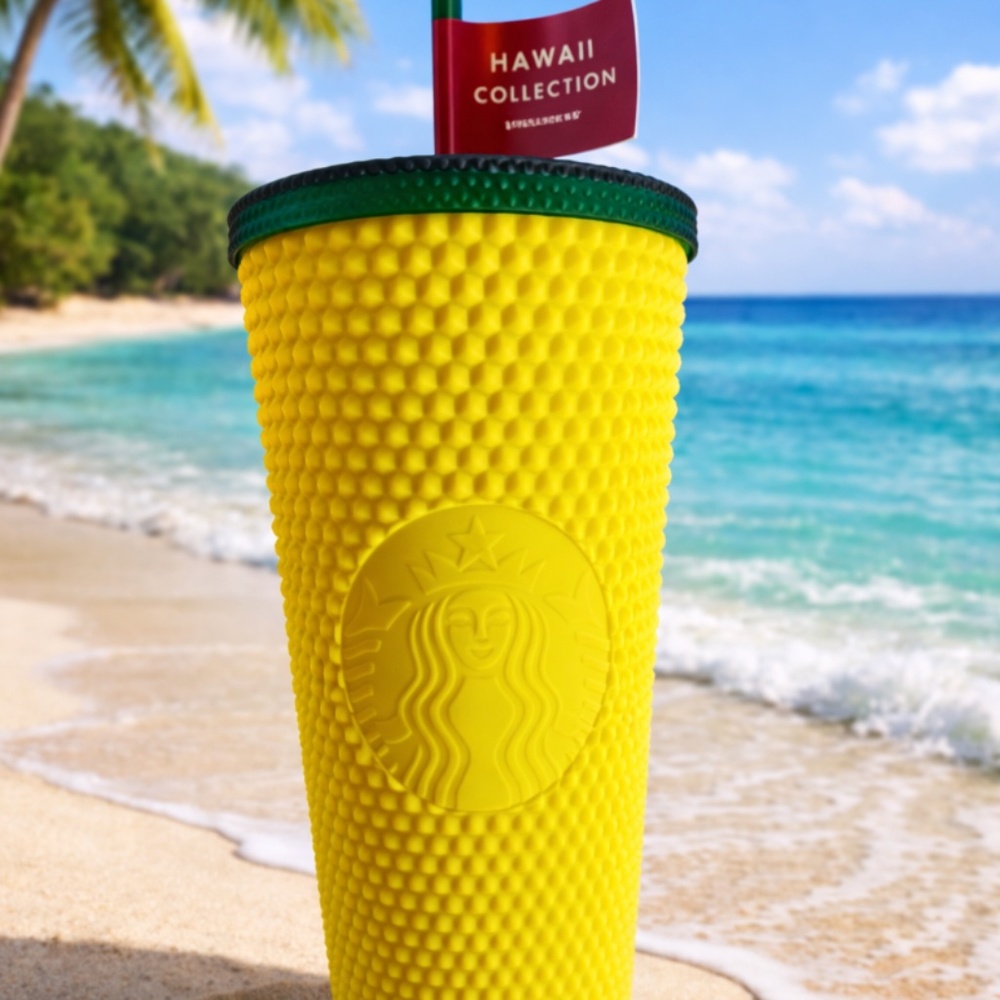 Hawaii Collection Tumbler 24 0z Starbucks Exclusive Pineapple Studded
